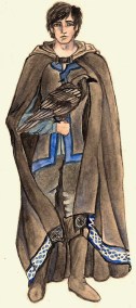 Morgan's mentor in The Windkeeper. Age: 35. Magic: Air, status Ravenstorm; and Seer. Tools of magic: pipe and visions.